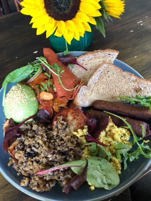 Scottish full breakfast with all the sides! at Bonobo Cafe in Aberdeen