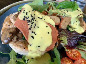 Tofu Bennie  at Bonobo Cafe in Aberdeen