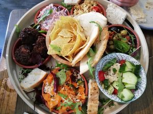 Sharing platter at Bonobo Cafe in Aberdeen