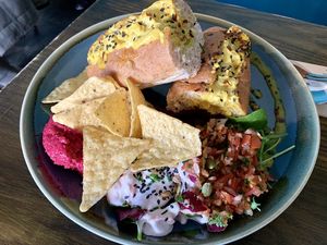 Coronial chicken sub at Bonobo Cafe in Aberdeen