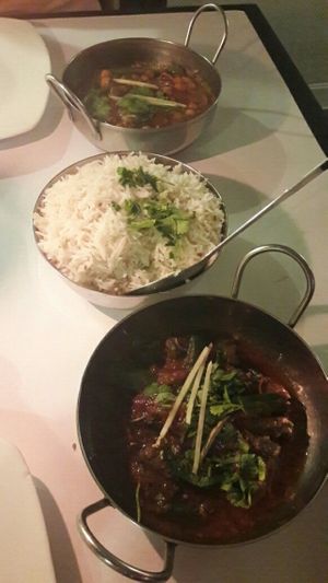 Bhindi bhaji & Chaana masala at Paprika in Odense