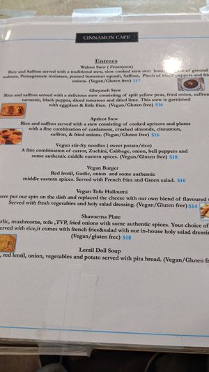  at Cinnamon Cafe in Fredericton