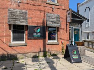 Exterior at Cinnamon Cafe in Fredericton