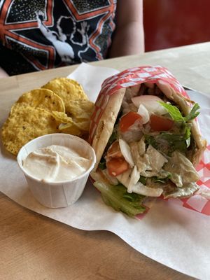Gyro  at Abbey Cafe and Gallery in Fredericton
