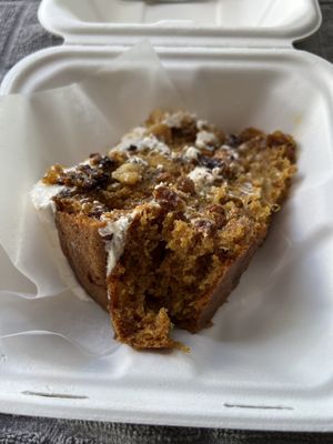 Carrot cake!  at Abbey Cafe and Gallery in Fredericton