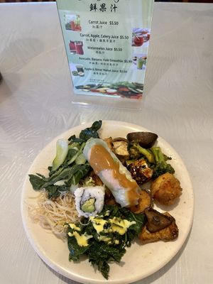 Super delicious vegan food!!  at Pine Forest Garden in Houston