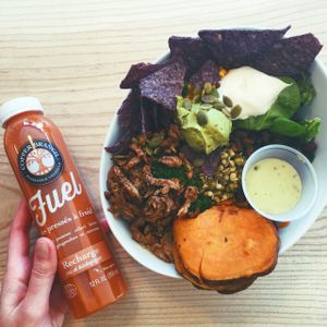 Aztec bowl with quinoa and shiitake teriyaki at Copper Branch - Mont-Royal in Montreal