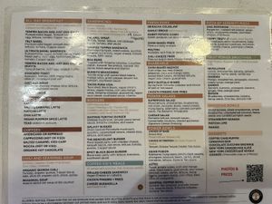 Menu en ingles  at Copper Branch - Mont-Royal in Montreal