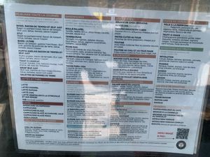 Menu at Copper Branch - Mont-Royal in Montreal