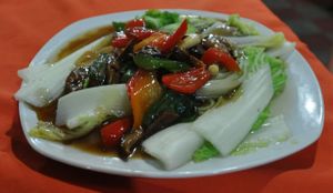 veg based meal at Año Nuevo in Granada