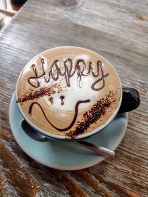 巧克力豆乳咖啡 at LN Fortunate Coffee in Hong Kong Island