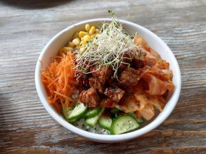 醬燒天貝手作泡菜伴飯 at LN Fortunate Coffee in Hong Kong Island