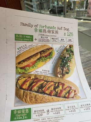 Pick your favorite sausage  at LN Fortunate Coffee in Hong Kong Island