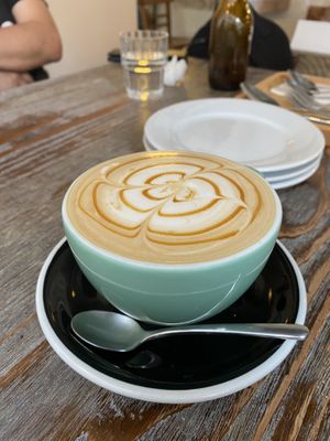 Caramel latte at LN Fortunate Coffee in Hong Kong Island