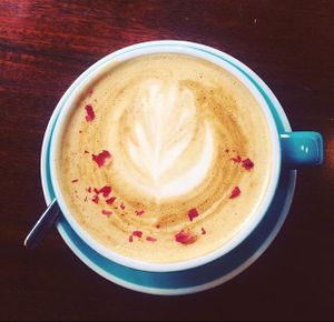 rose latte  at LN Fortunate Coffee in Hong Kong Island