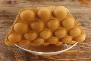 Vegan Bubble Waffle 幸福彈彈仔 at LN Fortunate Coffee in Hong Kong Island