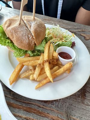 Lunch set - fish sandwich   at LN Fortunate Coffee in Hong Kong Island
