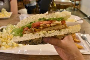 Sandwich set at LN Fortunate Coffee in Hong Kong Island