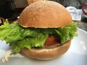 Vegan Burger at LN Fortunate Coffee in Hong Kong Island