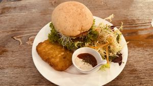 Vegan Beef Burger  at LN Fortunate Coffee in Hong Kong Island