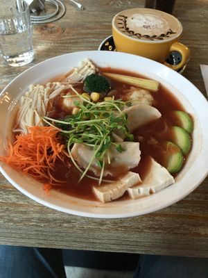 Tomato Udon at LN Fortunate Coffee in Hong Kong Island