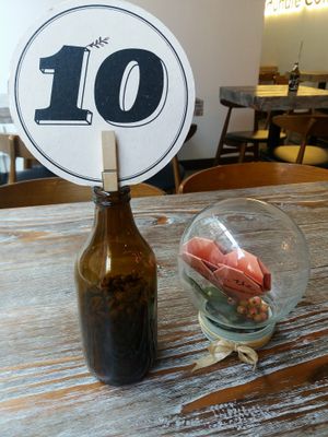 You're given a number while you wait at LN Fortunate Coffee in Hong Kong Island