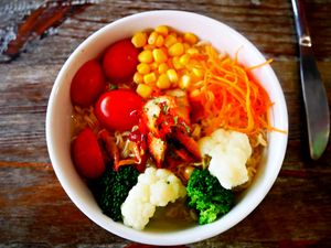 Pork noodle soup at LN Fortunate Coffee in Hong Kong Island