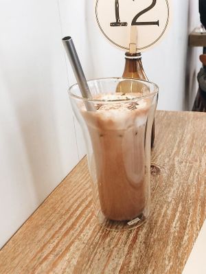 Iced chocolate  at LN Fortunate Coffee in Hong Kong Island