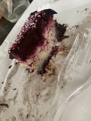 Too delicious so that was all that has been over when I remembered to take a photo 😂 blueberry cheesecake  at Queen of Muffins - Pohlstrasse in Berlin