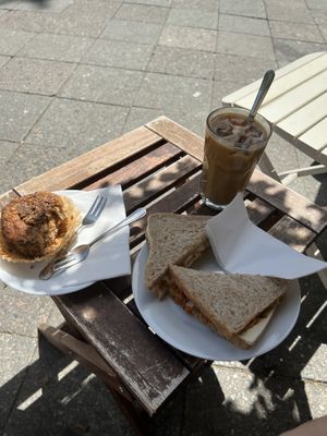 All we had for breakfast  at Queen of Muffins - Pohlstrasse in Berlin