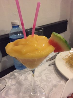 Mango Daiquiri---delicious! at Starbien in Havana