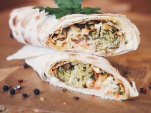 vegan falafel at HFood in Minsk