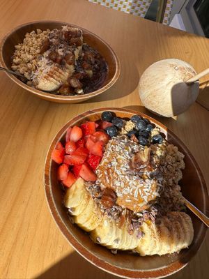 Great Acai Bowls  at Under the Mango Tree in Miami Beach