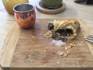 Empanada with aioli at Under the Mango Tree in Miami Beach