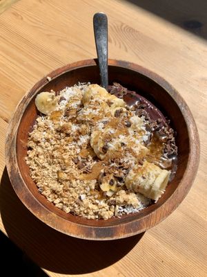Chocolate açaí bowl. Soooo good! at Under the Mango Tree in Miami Beach
