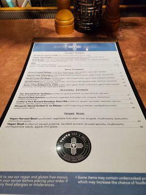 Menu see Veggie Nosh at Tonto Bar and Grill in Cave Creek