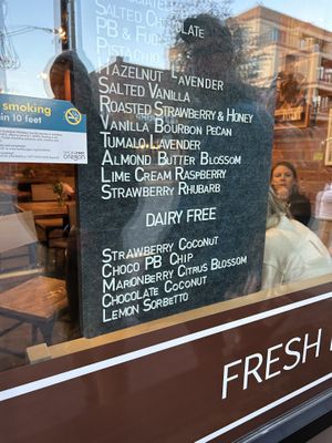 Dairy free flavors!  at Bonta Natural Artisan Gelato in Bend
