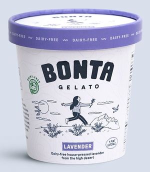 Vegan Lavender gelato at Bonta Natural Artisan Gelato in Bend