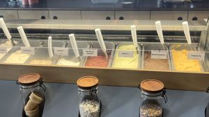 Ice creams. Look for ‘(V)’ for vegan options  at Bonta Natural Artisan Gelato in Bend