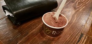 Vegan chocolate gelato at Bonta Natural Artisan Gelato in Bend