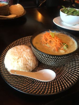 Green curry vege  at King Tiger in Franz Josef