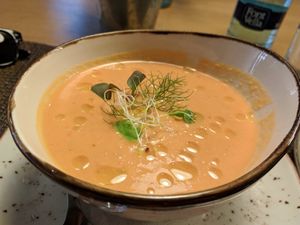 Gazpacho - first course at Beagle in Sabadell