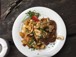 Saitan Steak at Zum Lowen in Gelnhausen