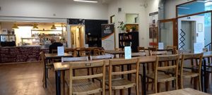 Stress-free interior at Thenga Cafe in London