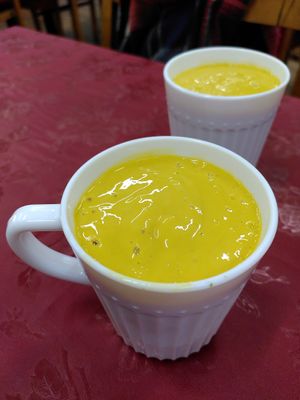 Mango lassi! (Dec 2021) at Thenga Cafe in London