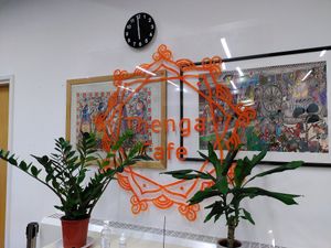 Wall art (Dec 2021) at Thenga Cafe in London