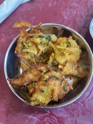 Pakoras  at Thenga Cafe in London