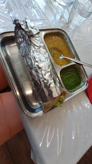 Roti wrap at Thenga Cafe in London