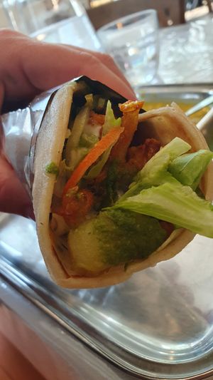 Roti wrap at Thenga Cafe in London