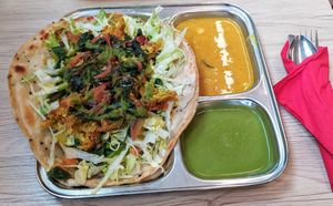 Vegan Puri Veg at Thenga Cafe in London